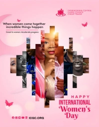 International Women's Day, 8th March Iflaya (Incwadi ye-US) template