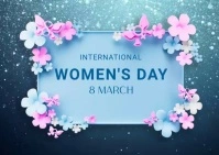 International Women's Day Carte postale template