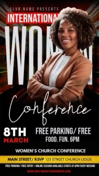 international women's day Instagram-verhaal template