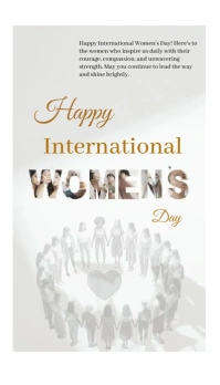 International women's day Business Card template