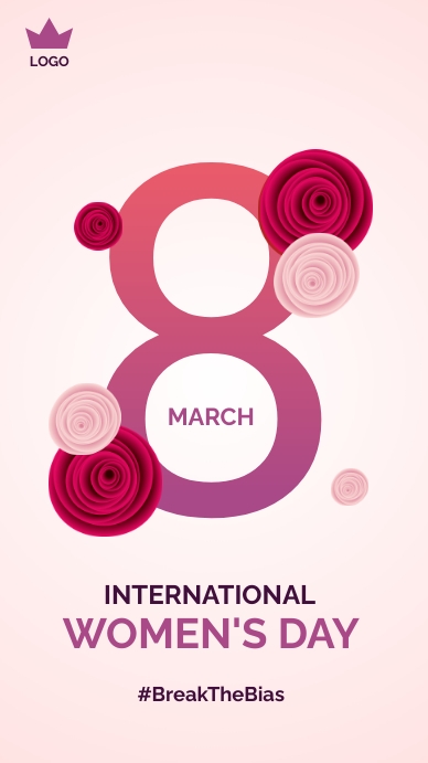 International Women's Day História do Instagram template