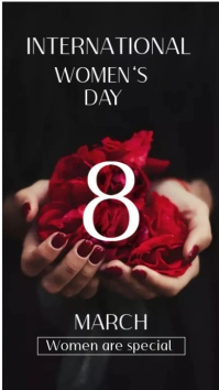 International Women's Day Digitale Vertoning (9:16) template