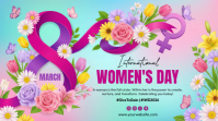 International Women's Day Digital Display template