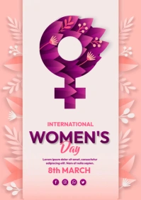 International Women's Day Event A4 template