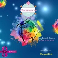 International Women's Day Event Square Video template