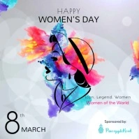 International Women's Day Event Square Video template