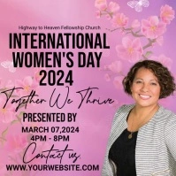 INTERNATIONAL WOMEN'S DAY FLYER Instagram 帖子 template