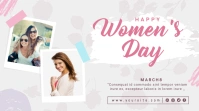 International Women's Day Twitter Design Twitter-bericht template