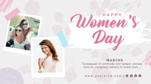 International Women's Day Twitter Design Twitter-opslag template
