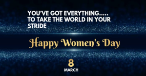 黑色 Women's Day Celebration Facebook-annonce Template