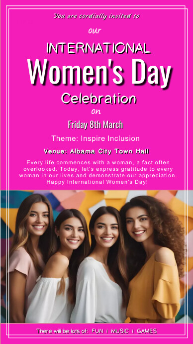 International Women's day 6 Instagram Story template