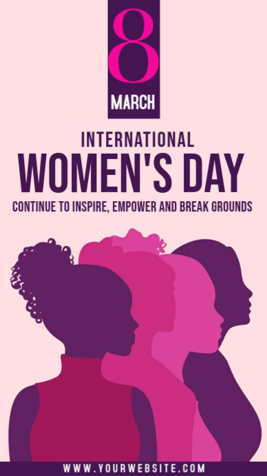 International women's day celebration Instagram Story template