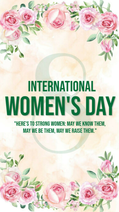 International women's day celebration invite Instagram Story template