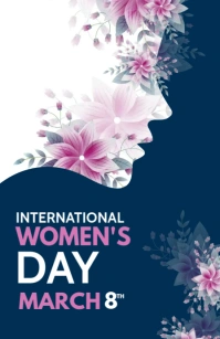 international women's Day Demi-page de format Wide template