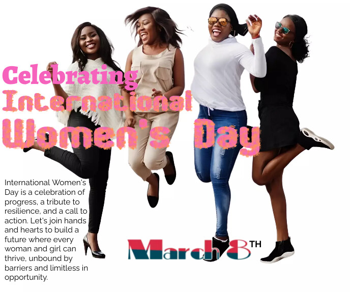 International women's Day Large Rectangle template