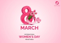 International Women's Day Postcard template