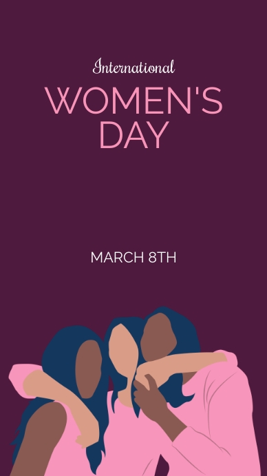 international women's day Instagram Story template