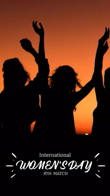 International women's day Tiktok Video template
