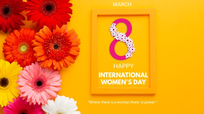 INTERNATIONAL WOMEN'S DAY Digital Display (16:9) template