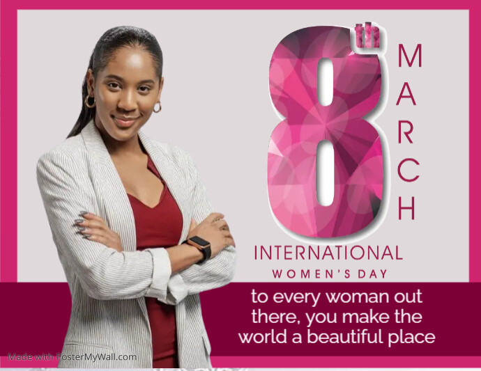 International women's day Ulotka (US Letter) template