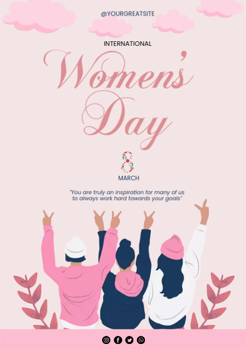 International Women's Day Flyers Template | PosterMyWall