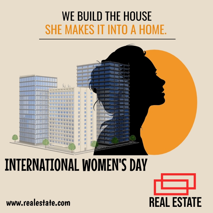 International Women's Day / Real Estate Poste template