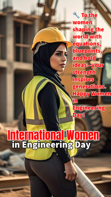 International Women in Engineering Day template