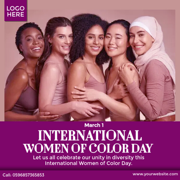 international women of color day Template | PosterMyWall