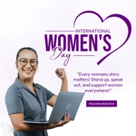 International Womens Day poster template