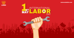 international worker day Рекламное объявление Facebook template