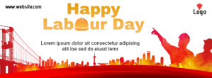 international worker day facebook cover post template