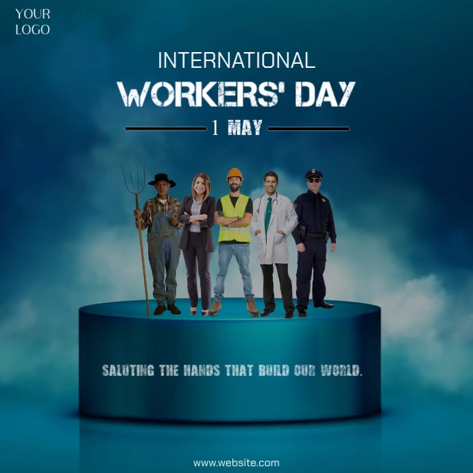 International Workers' Day Instagram Post Template