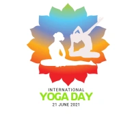 International Yoga Day Large Rectangle template
