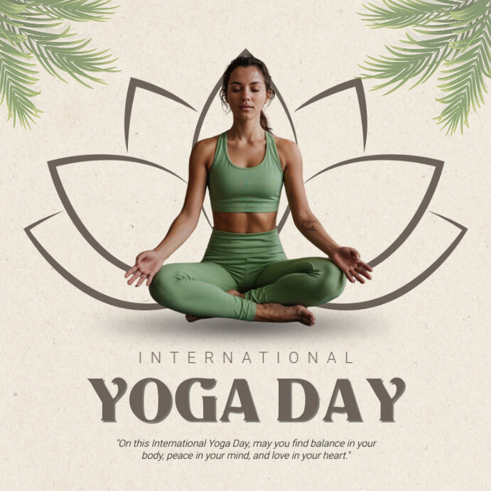 International yoga day Pos Instagram template