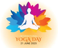 International Yoga Day Umugqa Omkhulu template