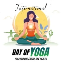 International Yoga Day Square (1:1) template