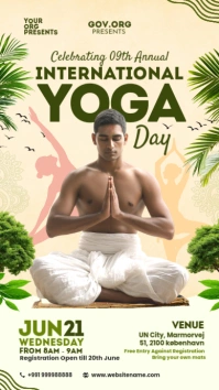 International Yoga Day Display Template