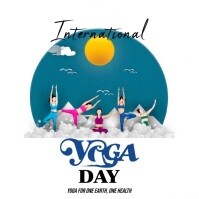 International Yoga Day Instagram Post Instagram-opslag template