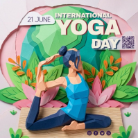 International Yoga Day Instagram Post Video template