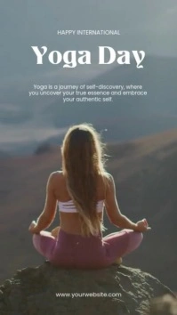 international yoga day template TikTok-video