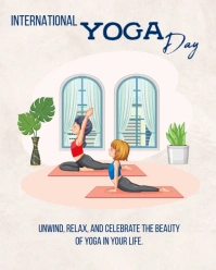 International Yoga Day Template  Instagram Portrait