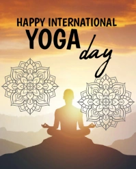 International Yoga Day Template  Instagram Portrait