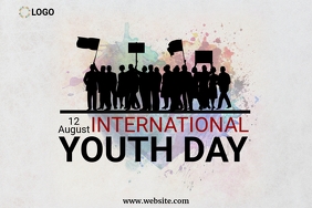 International youth day design template Poster