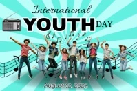 International Youth Day Music Party Plakat template