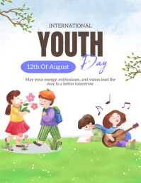 International Youth Day Template Flyer (us Letter)