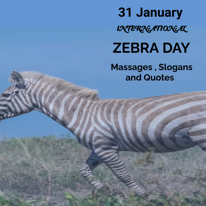 Zebra Tuesday international zebra day flyer template | PosterMyWall