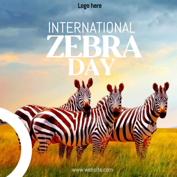 International Zebra Day Instagram Post Template | PosterMyWall