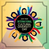 Internationalcultural Diversity day Publicación de Instagram template