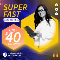 Layout Advertising Internet Speed Internet Service Ads Template | PosterMyWall