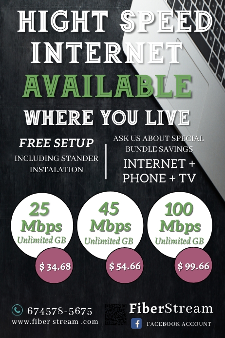 Netterm Flyers internet broadband flyer template | PosterMyWall